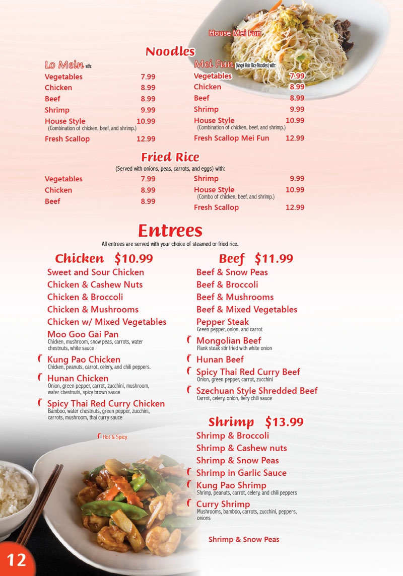 Wasabi deals bistro menu